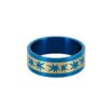 anillo de acero azul protección energética